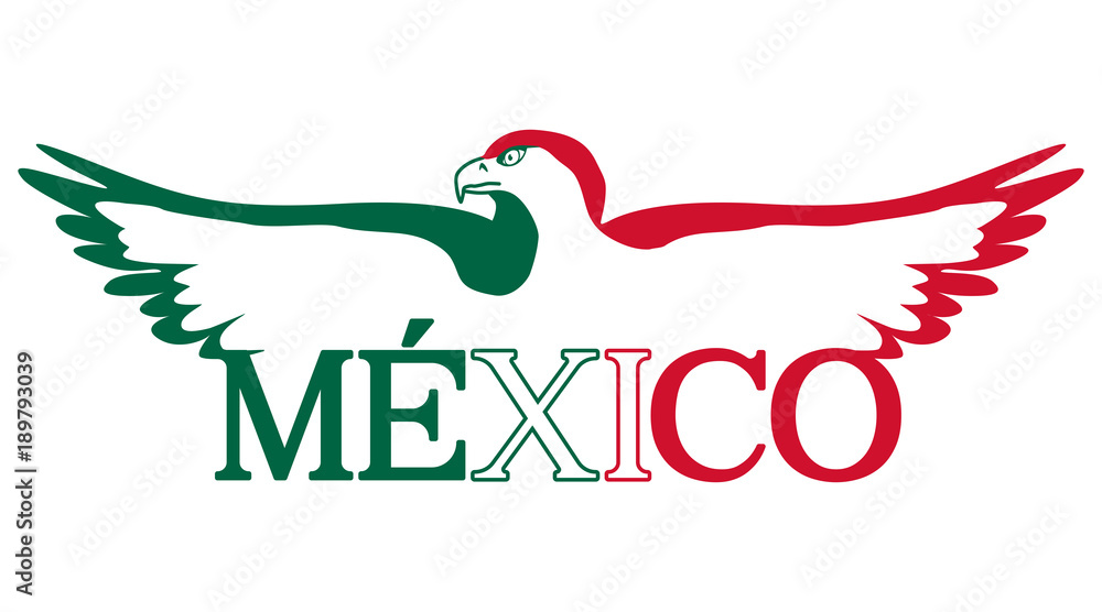 mexico aguila bandera Stock Vector | Adobe Stock