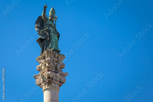 Santo Oronzo Column in Lecce, Italy