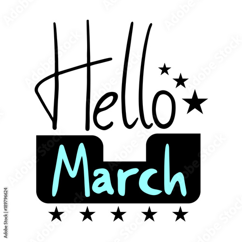 Hello March symbol
