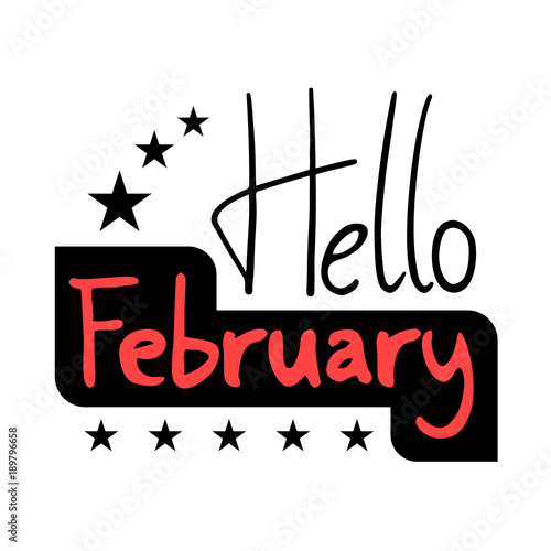 Hello February symbol