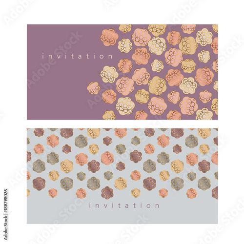 Pale blossom elegant floral pattern for wedding projects, spring invitation. ...