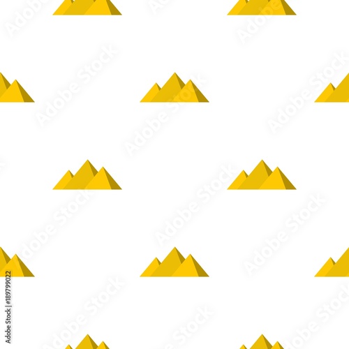 Egyptian Giza pyramids pattern seamless