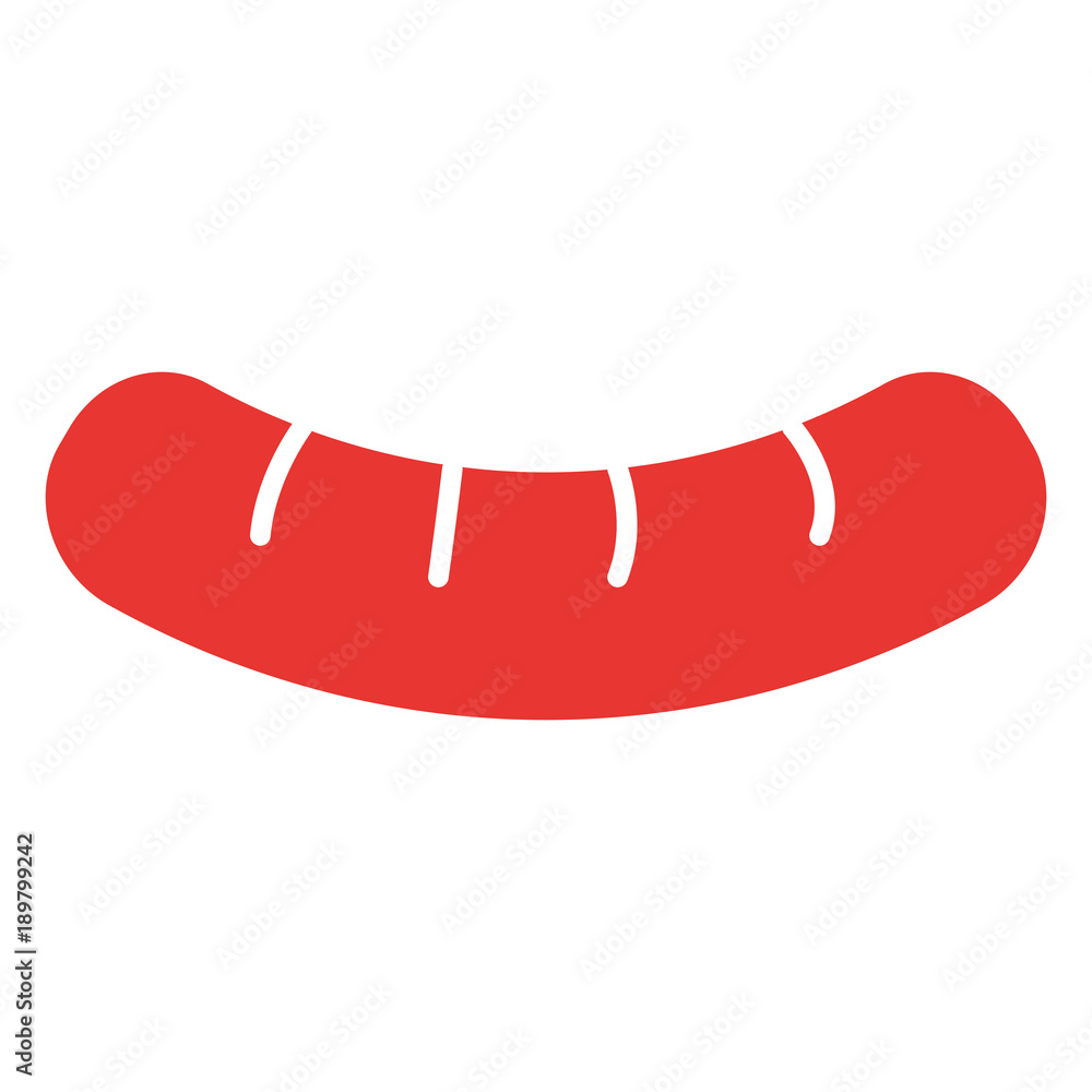 delicious sausage isolated icon delicious sausage isolated icon