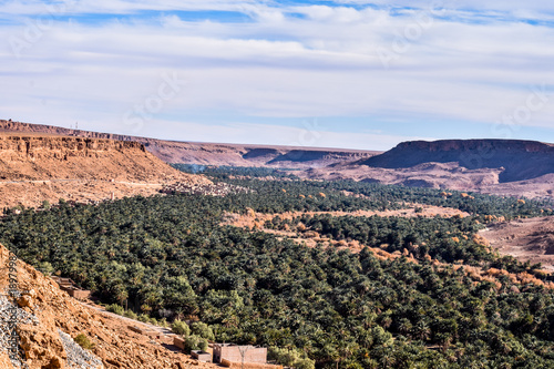 Panoramic View of Valley Ziz Errachidia city, Morocco © Redouane