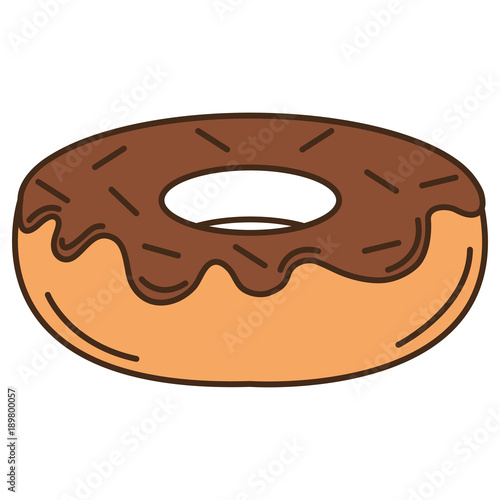 Fototapeta Naklejka Na Ścianę i Meble -  delicious sweet donut icon