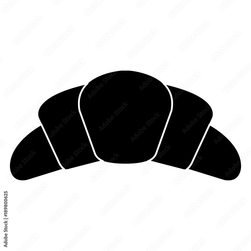 delicious croissant bread icon delicious croissant bread icon