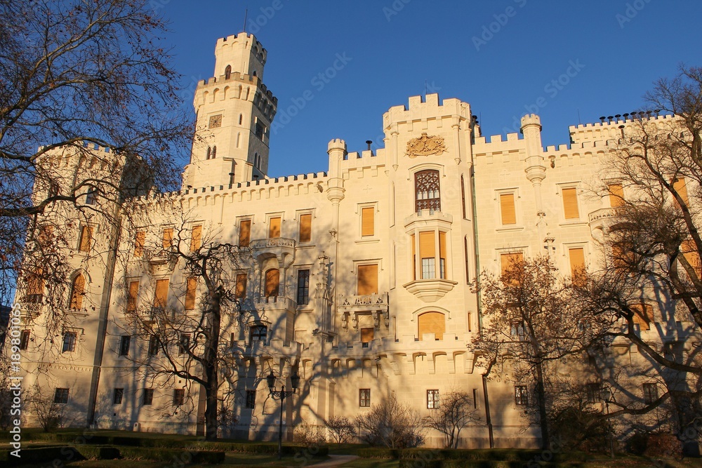Castle Hluboka nad Vltavou, one of the most beautiful castles of the Czech Republic.
