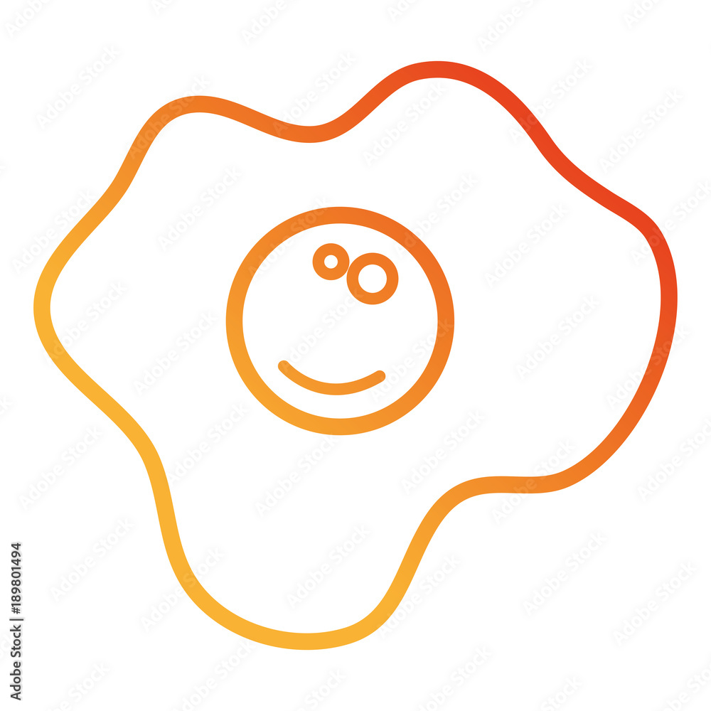 egg fried isolated icon egg fried isolated icon