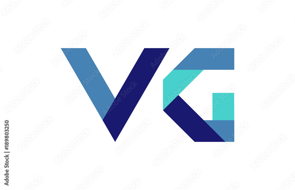 VG Ribbon Letter Logo VG Ribbon Letter Logo
