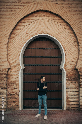 Man near a mosque © Juanje Garrido