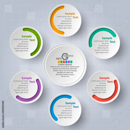 Abstract 3D Paper Infographics
