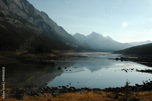 Malign Lake on a fall morning