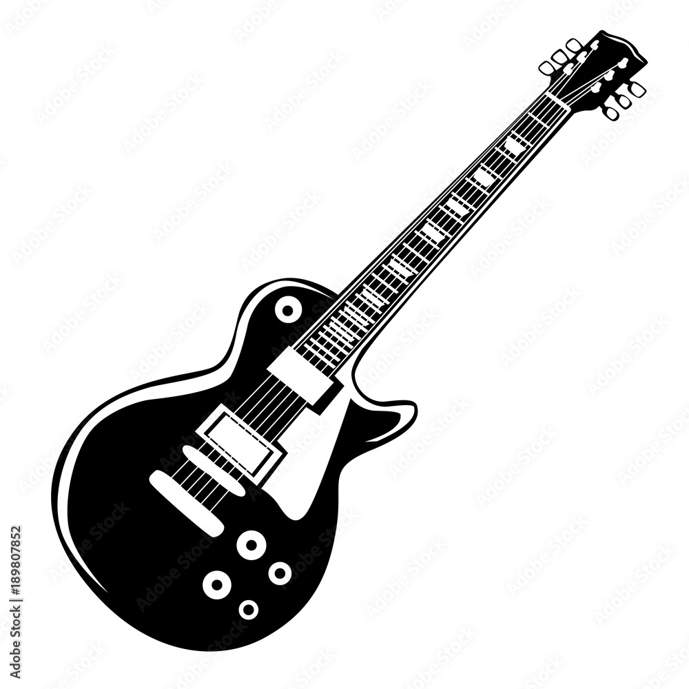 Fototapeta premium Guitar isolated on white