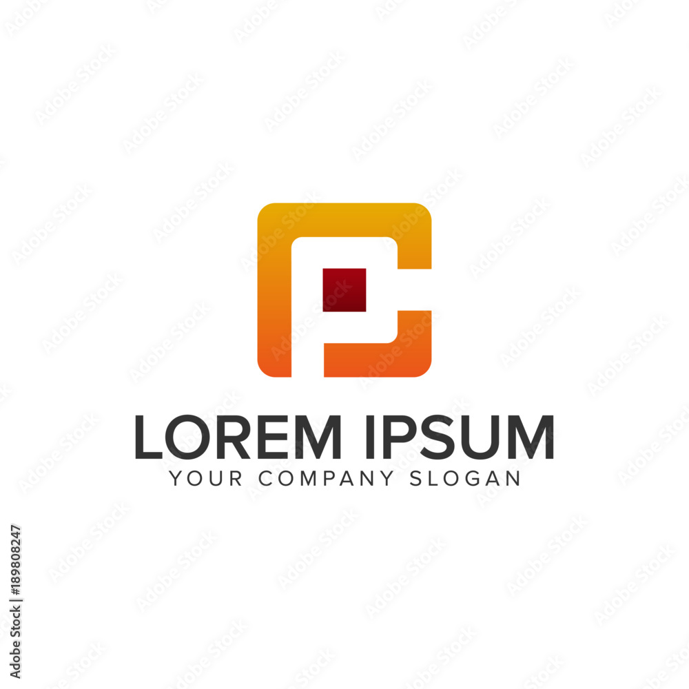 letter C and P logo design concept template. fully editable vector letter C and P logo design concept template. fully editable vector