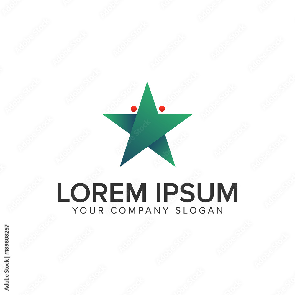 modern star people logo design concept template. fully editable vector modern star people logo design concept template. fully editable vector