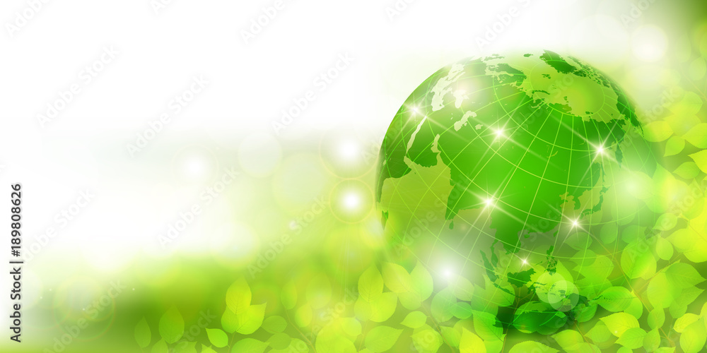 新緑 緑 地球 背景 Stock ベクター Adobe Stock