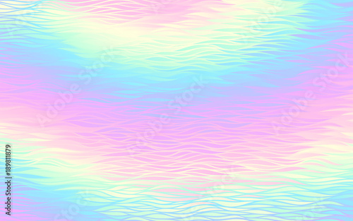 Abstract holographic background with waves pattern