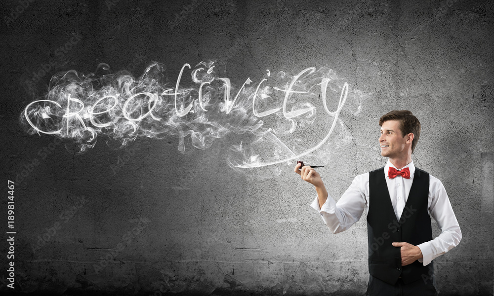 Conceptual image of young businessman. Conceptual image of young businessman.