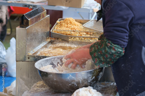 二十日えびすの天ぷら屋