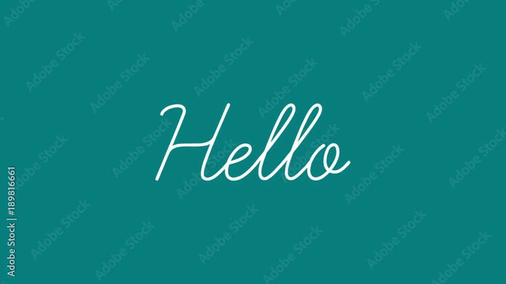 Hello word motion graphics flat animation. Available in 4K FullHD and HD video 2D render footage Hello word motion graphics flat animation. Available in 4K FullHD and HD video 2D render footage