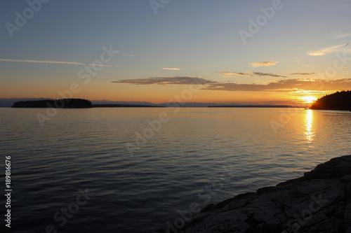 Island Beach Ocean Sunset