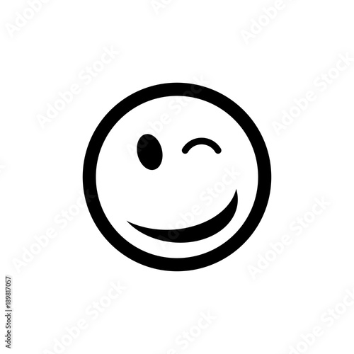 Wink vector icon