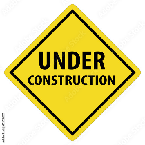 under construction icon on white background. under construction logo. vecter sign under construction. flat style.