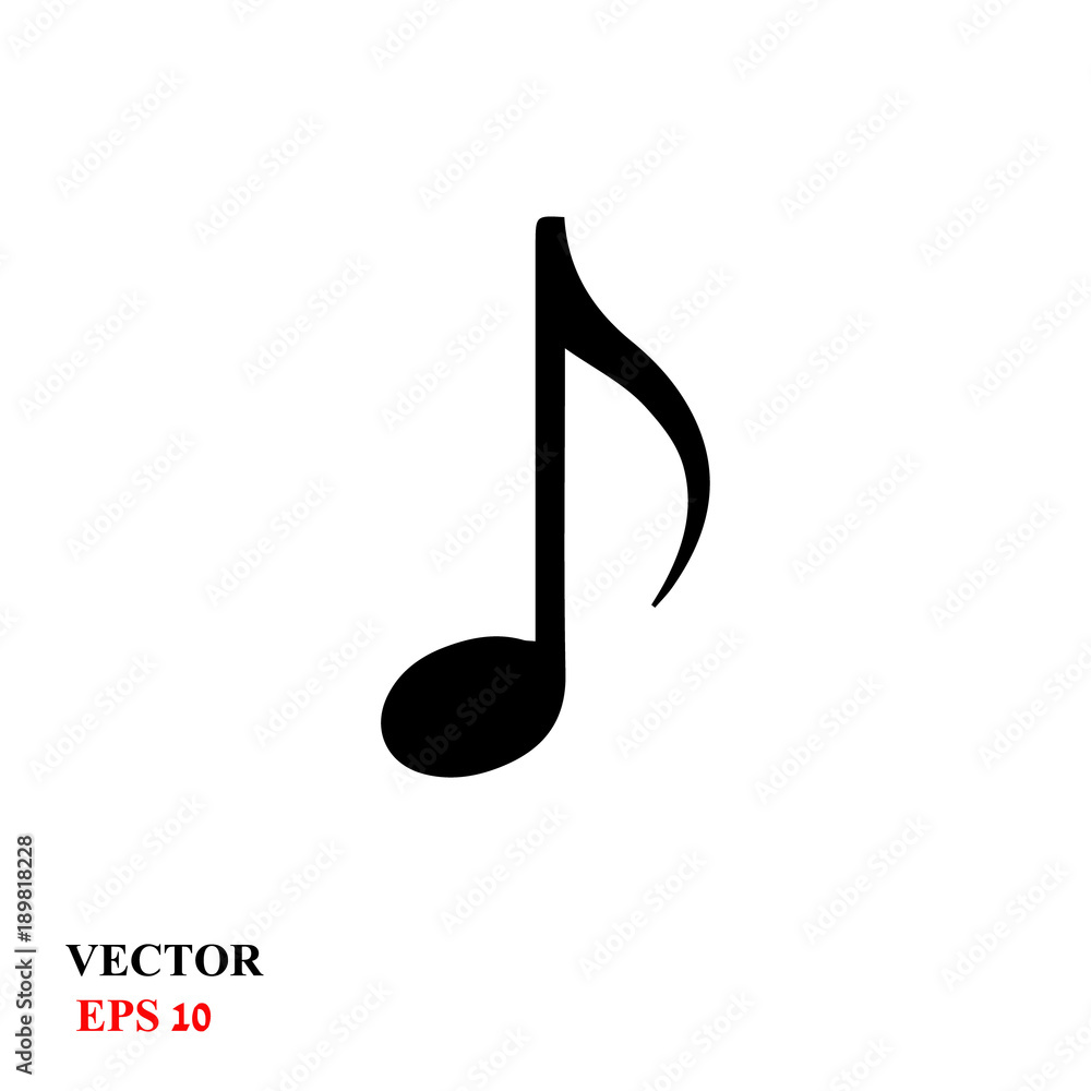Music note icon vector Music note icon vector