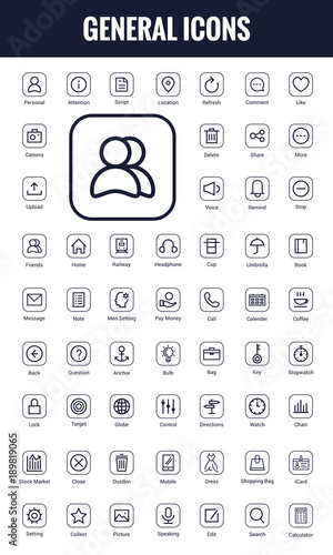 General icons set