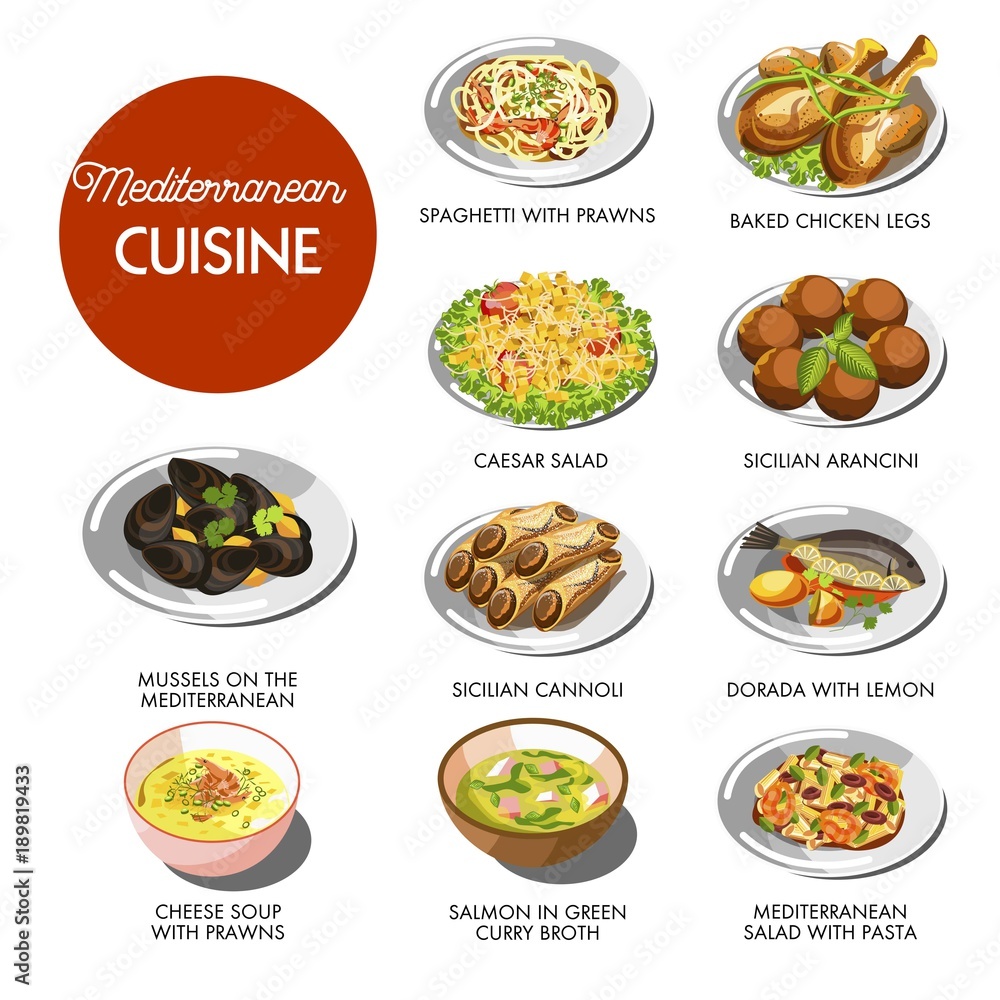 Mediterranean cuisine food traditional dishes Mediterranean cuisine food traditional dishes