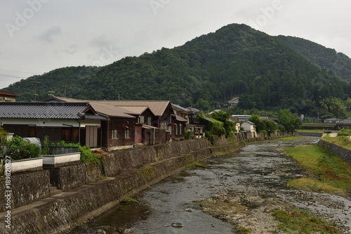 兵庫県佐用町の古い街並み