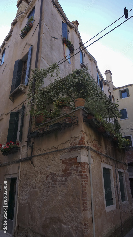 Tiny street of Venice Italy