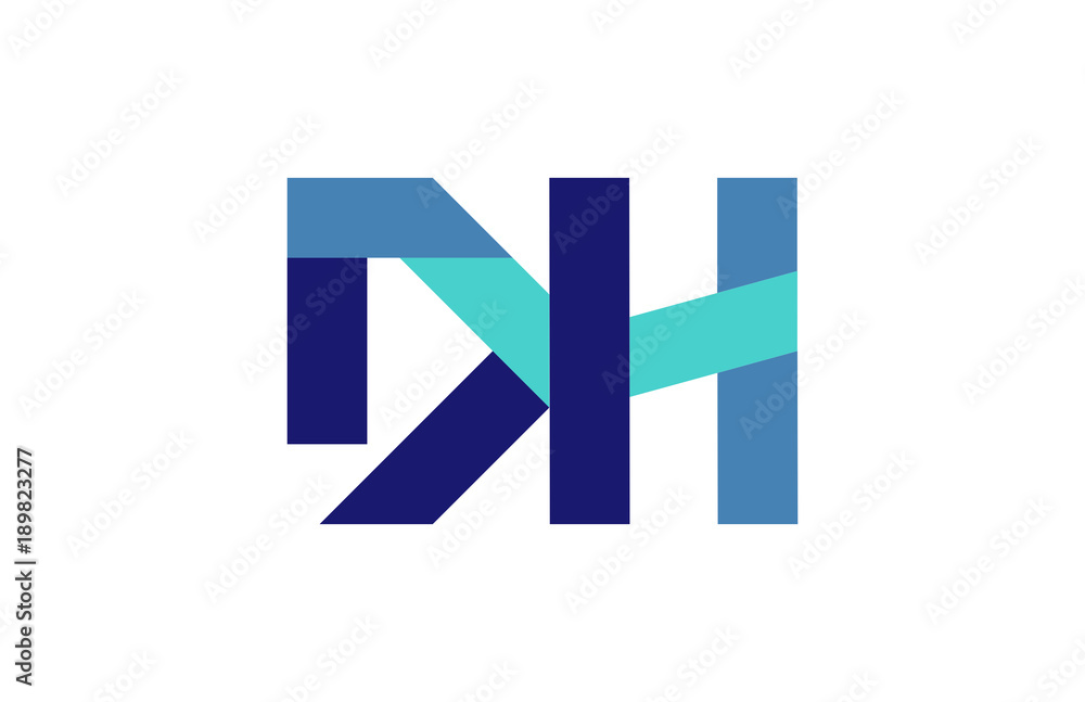 DH Ribbon Letter Logo DH Ribbon Letter Logo