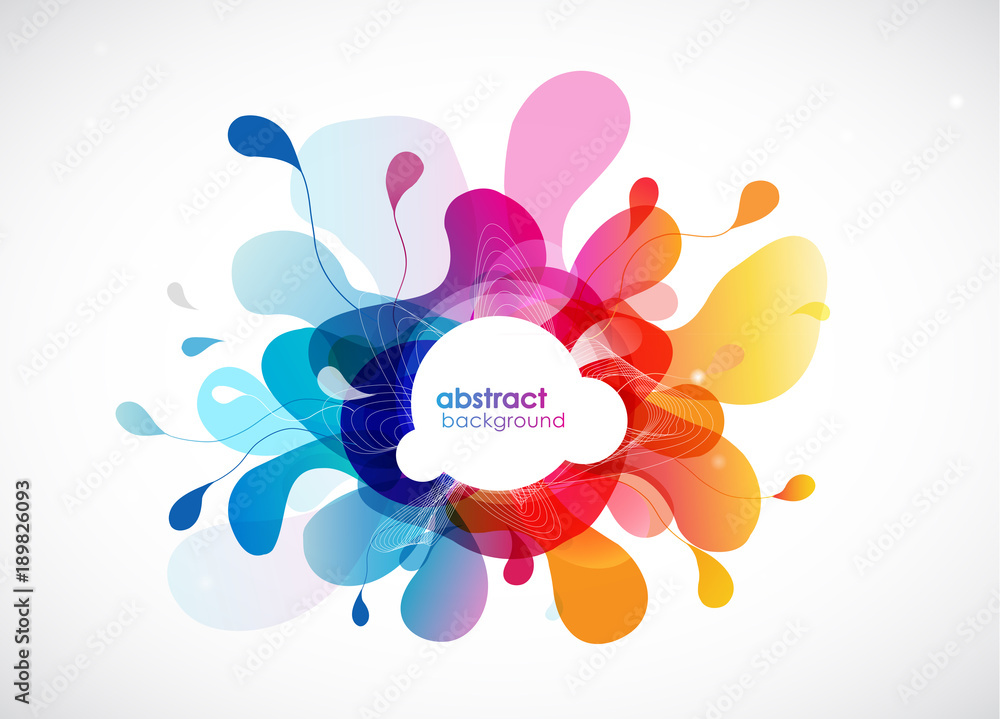Abstract colored flower background with circles. Abstract colored flower background with circles.