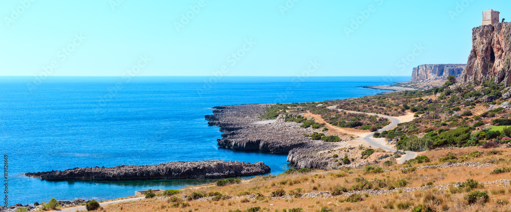 Fototapeta premium Bue Marino Beach, Macari, Sicily, Italy