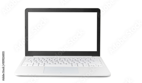 laptop isolated on white