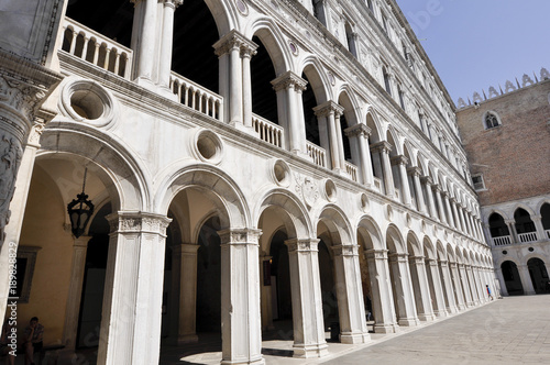 Outside looking of Doges palace in Venice Italy