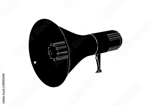 black mouthpiece on white