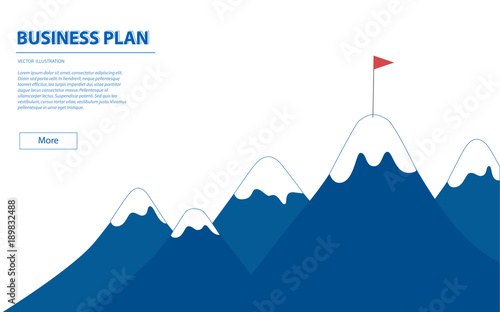 Business plan cover for banner, presentation, annual report, content and poster. Vector illustration.