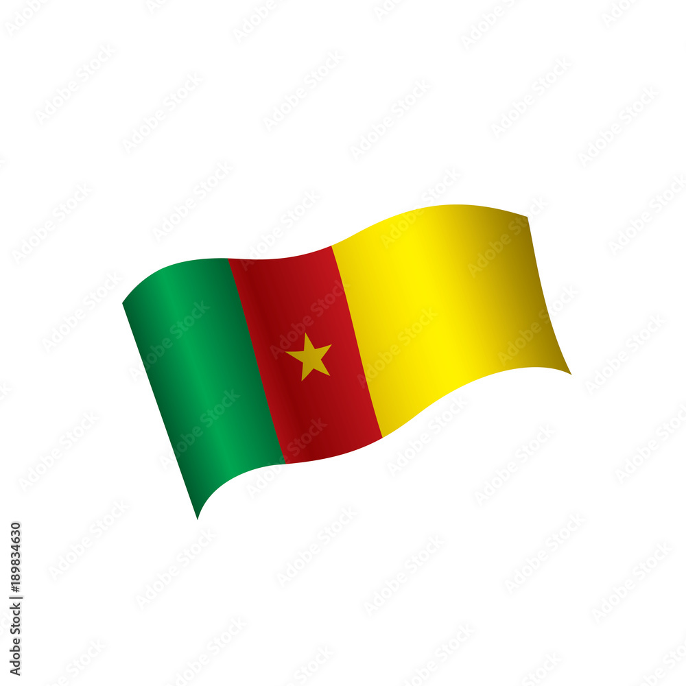 Cameroon flag, vector illustration Cameroon flag, vector illustration