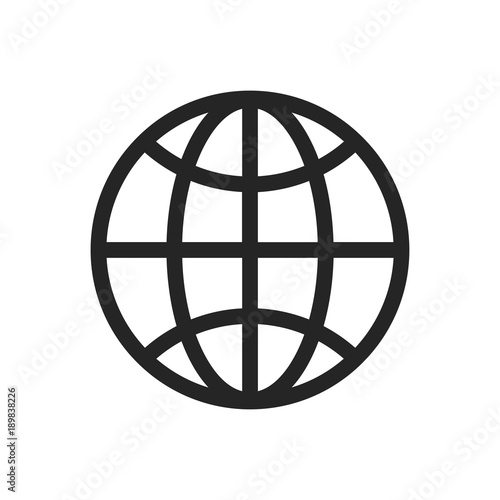 World icon isolated on white background. World icon modern symbol for graphic and web design. World icon simple sign for logo, web, app, UI. World icon flat vector illustration, EPS10.