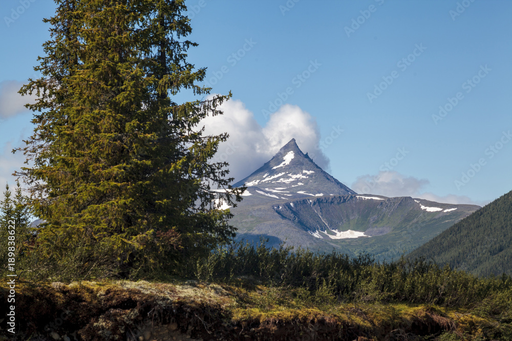 Fototapeta premium The Urals landscape. The Ural Mountains. Russia landscape. 