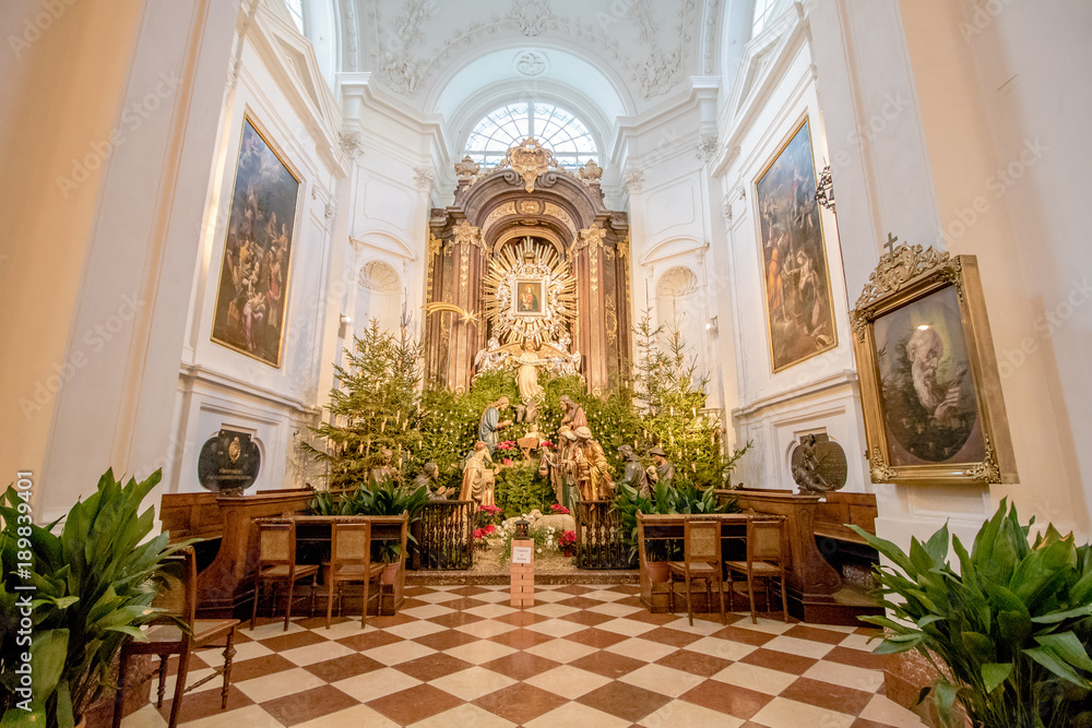 Fototapeta premium Kapuzinerkirche am Neuen Markt in Wien Österreich