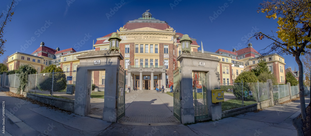 Naklejka premium Wilhelm-Exner-Haus in Wien, Österreich