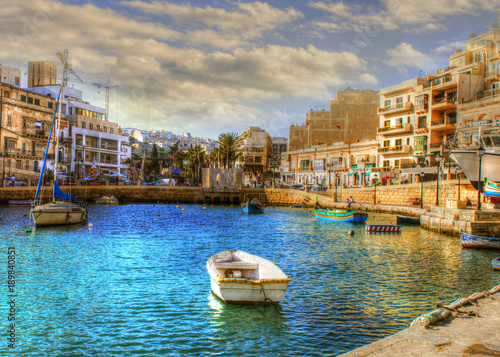 Quadro em tela Beautiful Malta,buildings and boats