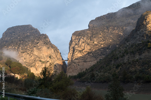 beautiful rocky region around el Chorro in Andalusia