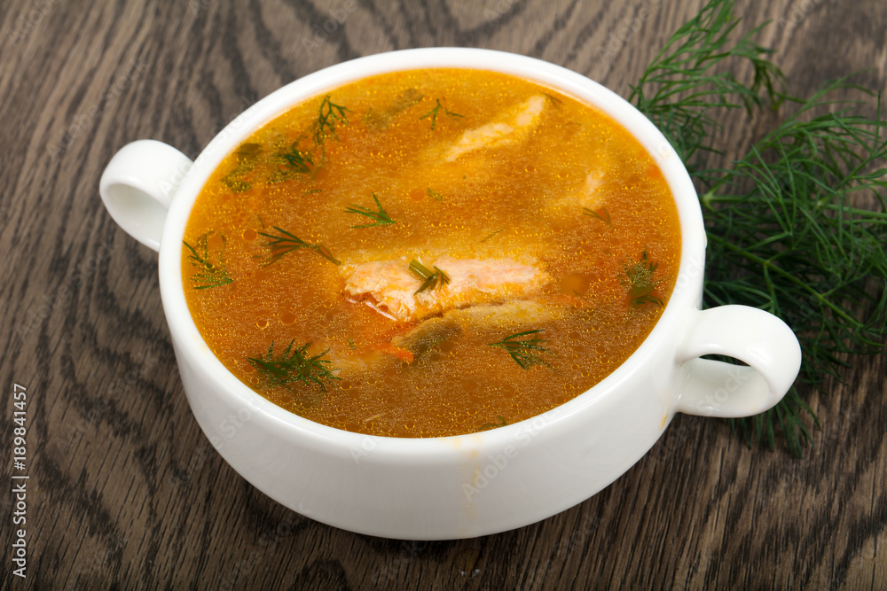Salmon soup Salmon soup