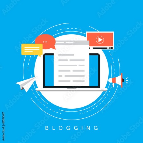  Online news, blog post, newspaper, news website flat vector illustration. News update, digital content, blogging, vlog for web banner and apps