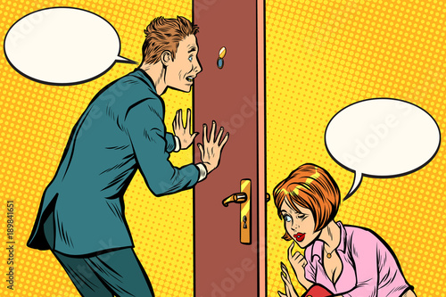 Male and female voyeurs