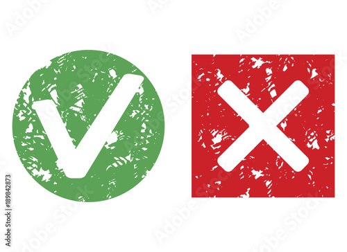 Mark stamp imprint approve and reject vector seal
